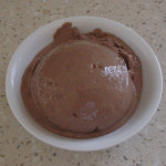 Dark chocolate cayenne ice cream